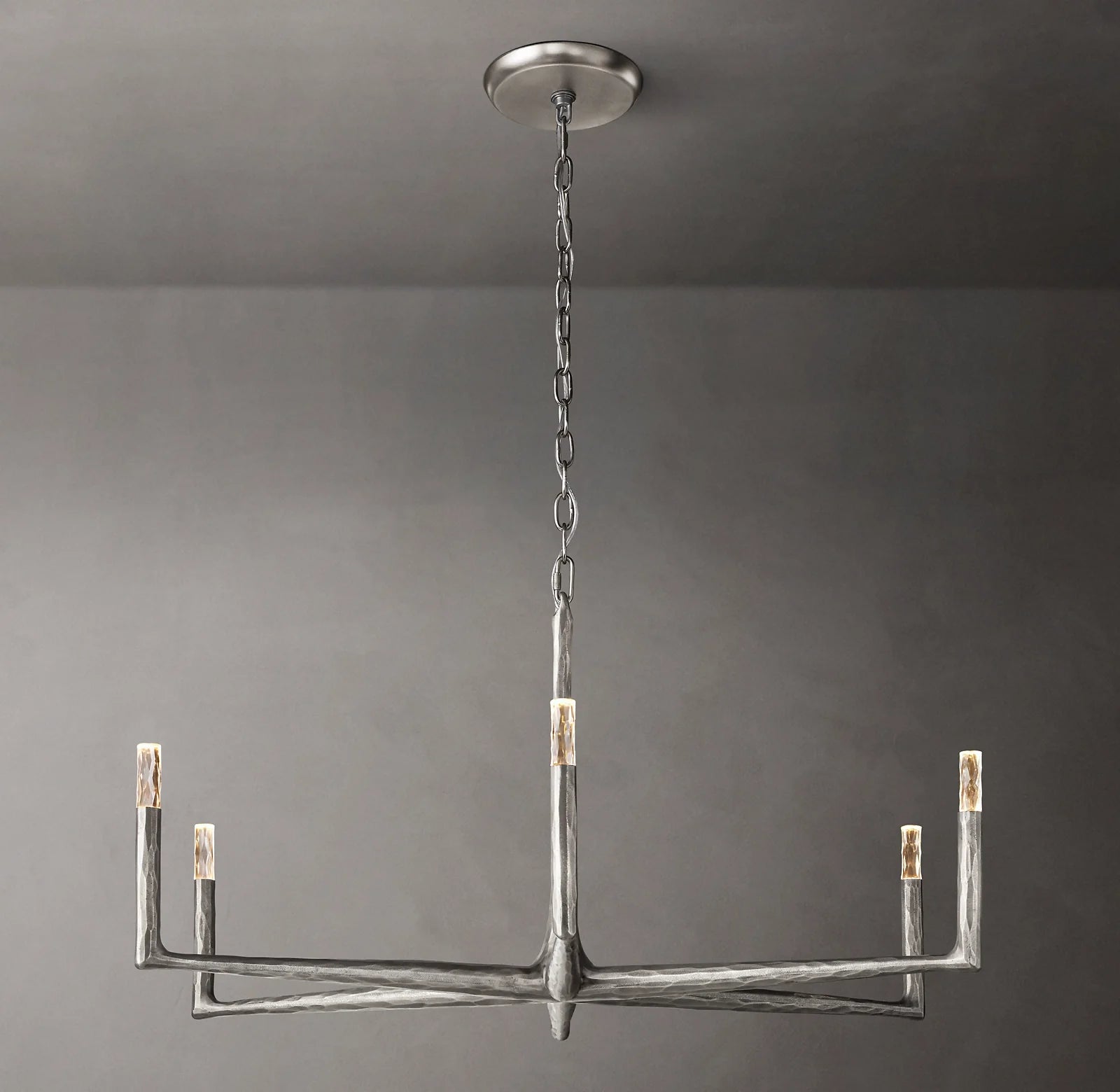 Forged Candlestick Chandelier - Thaddeus
