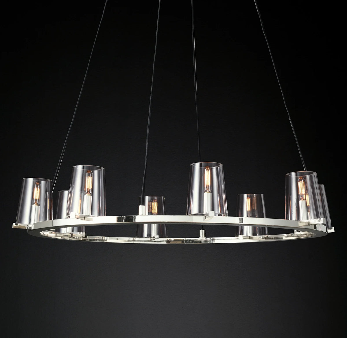 Hurricane Candle Ring Chandelier - Pauillac