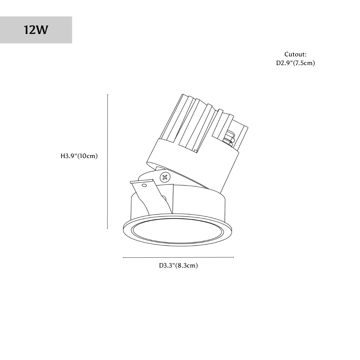 Velar Einstellbarer Downlight