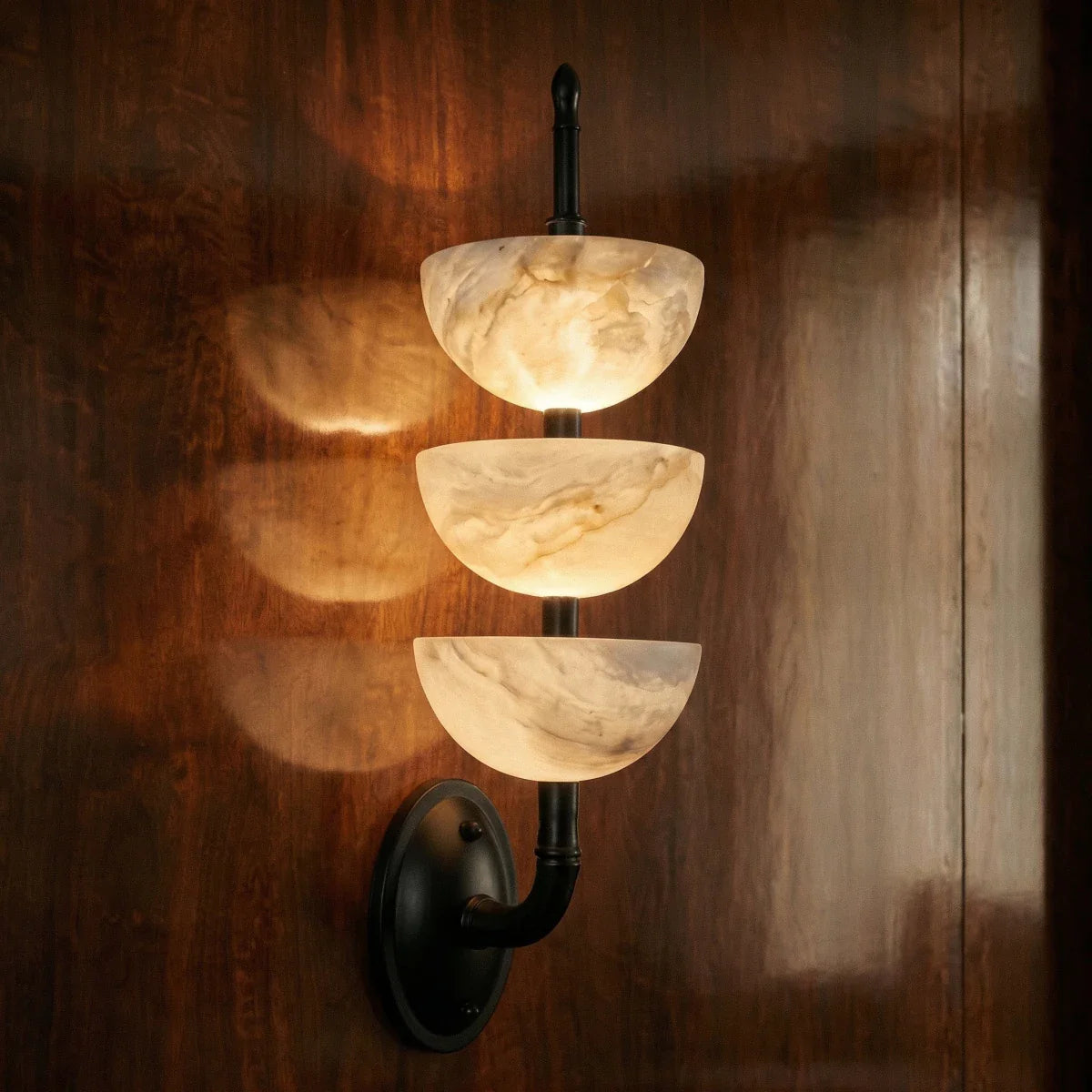Aurelia Marble Tier Wall Lamp
