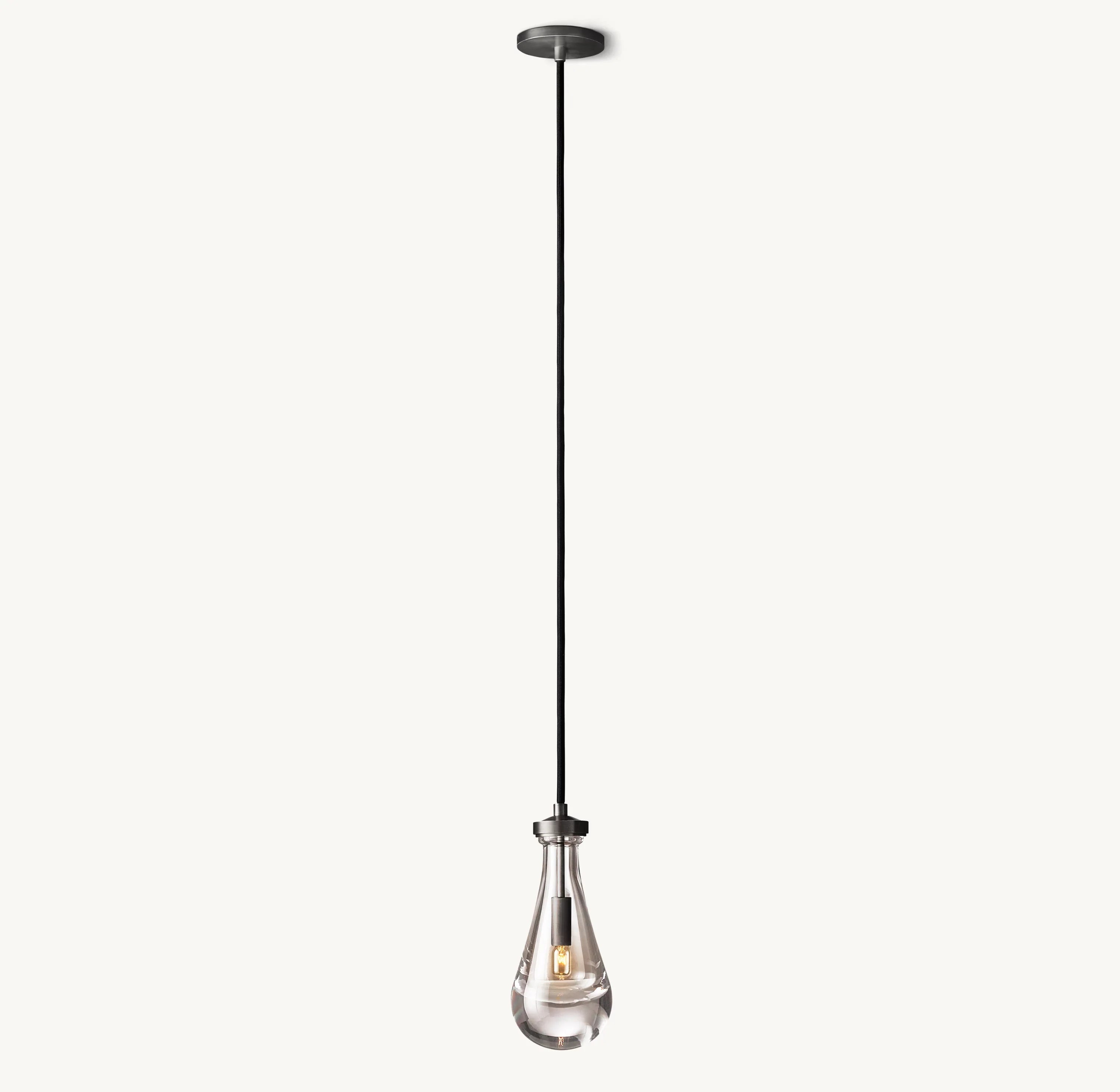 Raindrop Glass Pendant Light – Ava