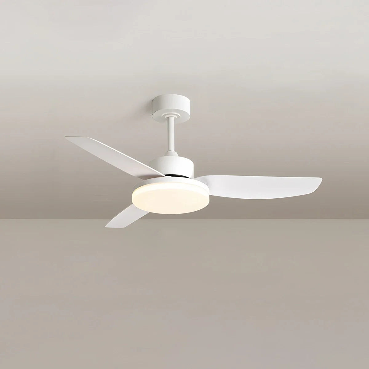 White Remote Control Ceiling Fan Light