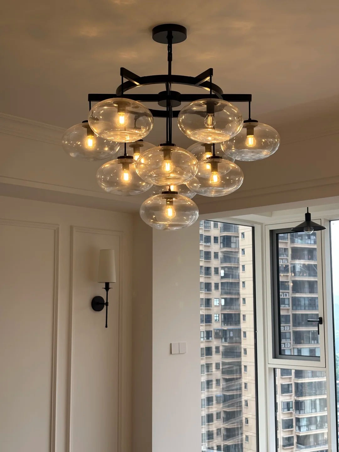 Globe Glass Cluster Chandelier - Cabrette
