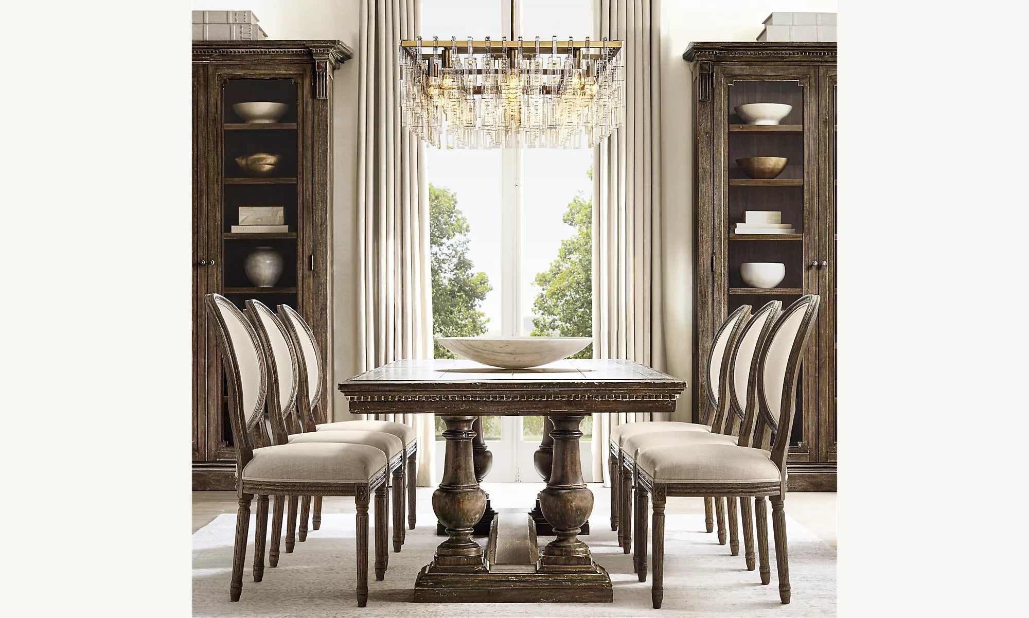 Chain Crystal Rectangular Chandelier - Marignan