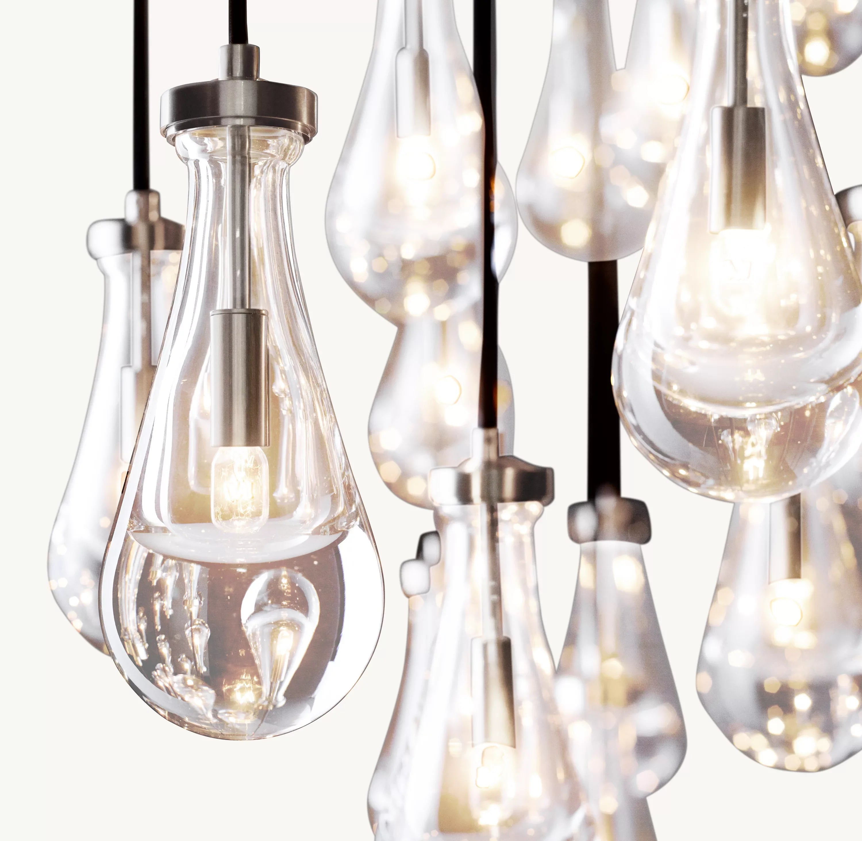 Raindrop Linear Chandelier – Ava