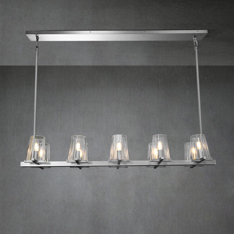 Hurricane Candle Linear Chandelier - Pauillac