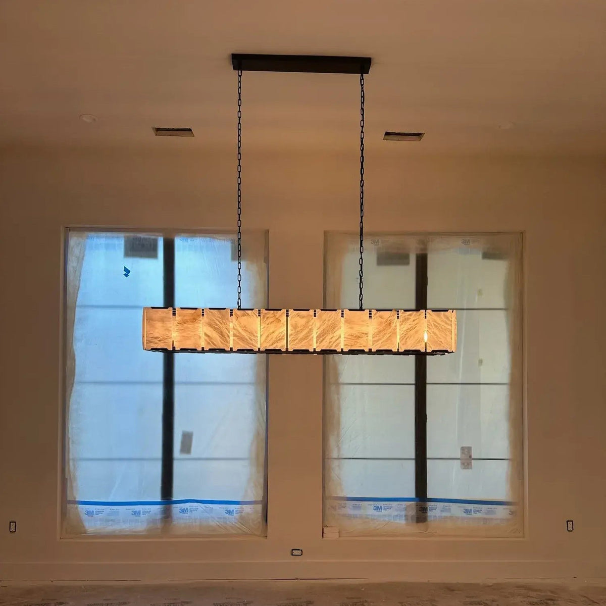 Alabaster Rectangular Chandelier – Harlow