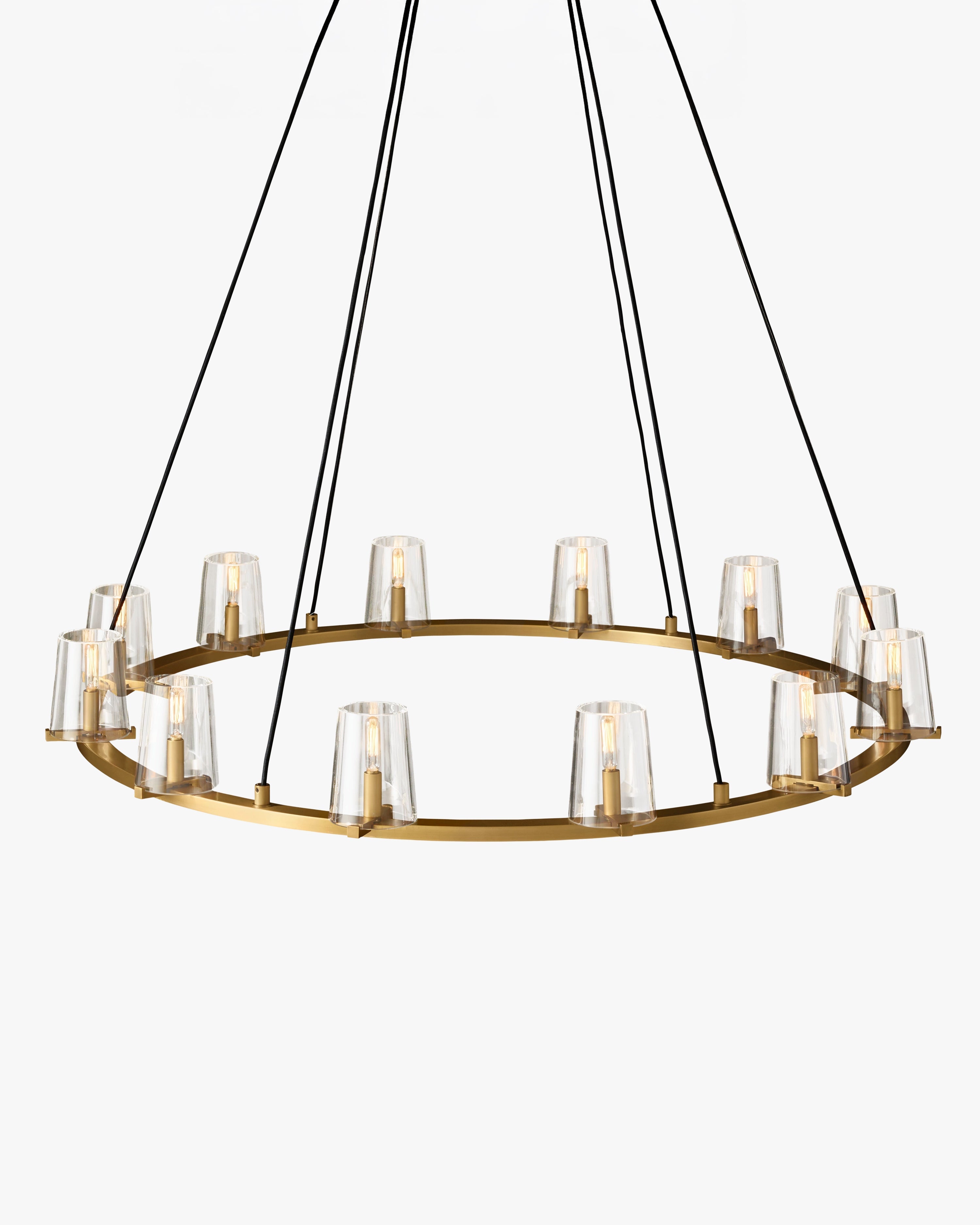 Hurricane Candle Ring Chandelier - Pauillac