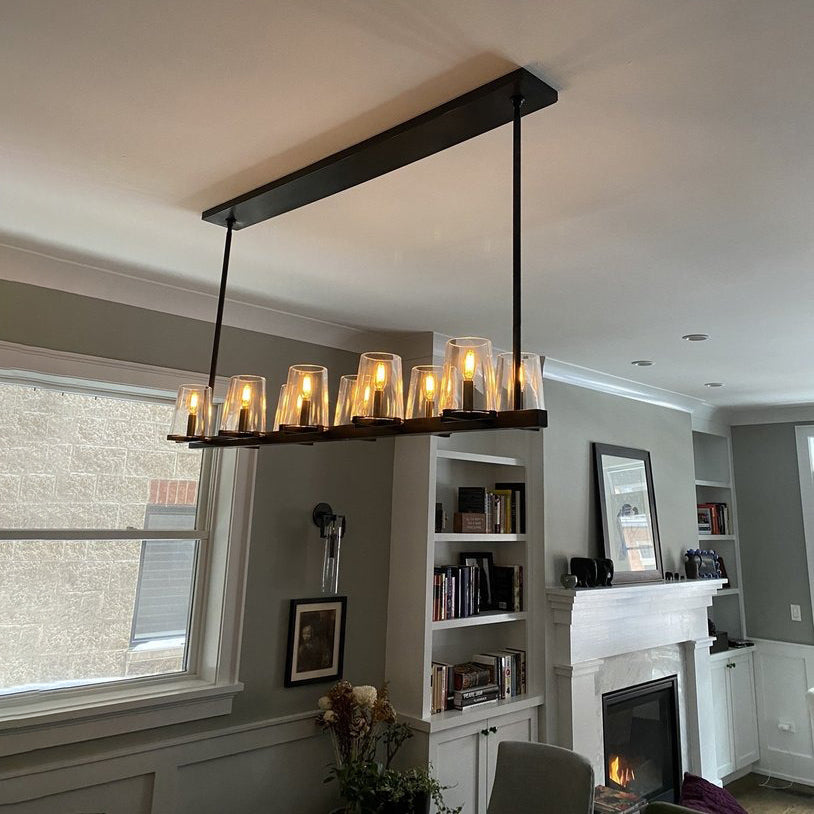 Hurricane Candle Linear Chandelier - Pauillac