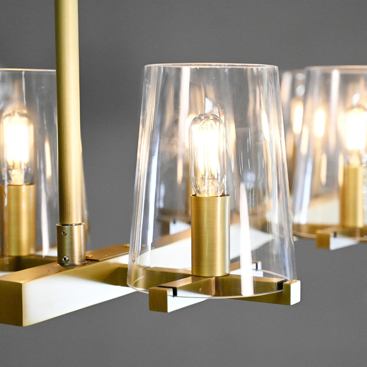 Hurricane Candle Linear Chandelier - Pauillac