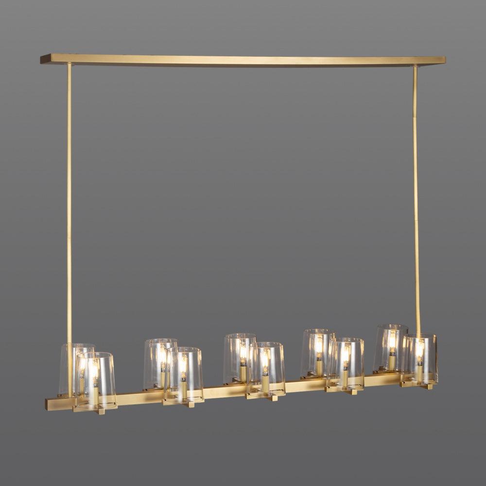 Hurricane Candle Linear Chandelier - Pauillac
