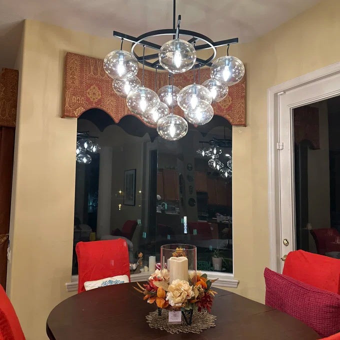 Globe Glass Cluster Chandelier - Cabrette