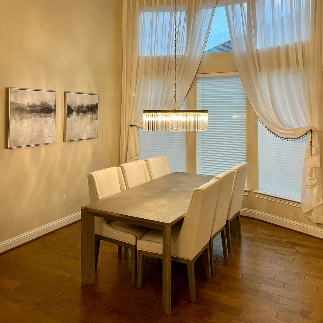 Crystal Prism Round Chandelier - Rhys