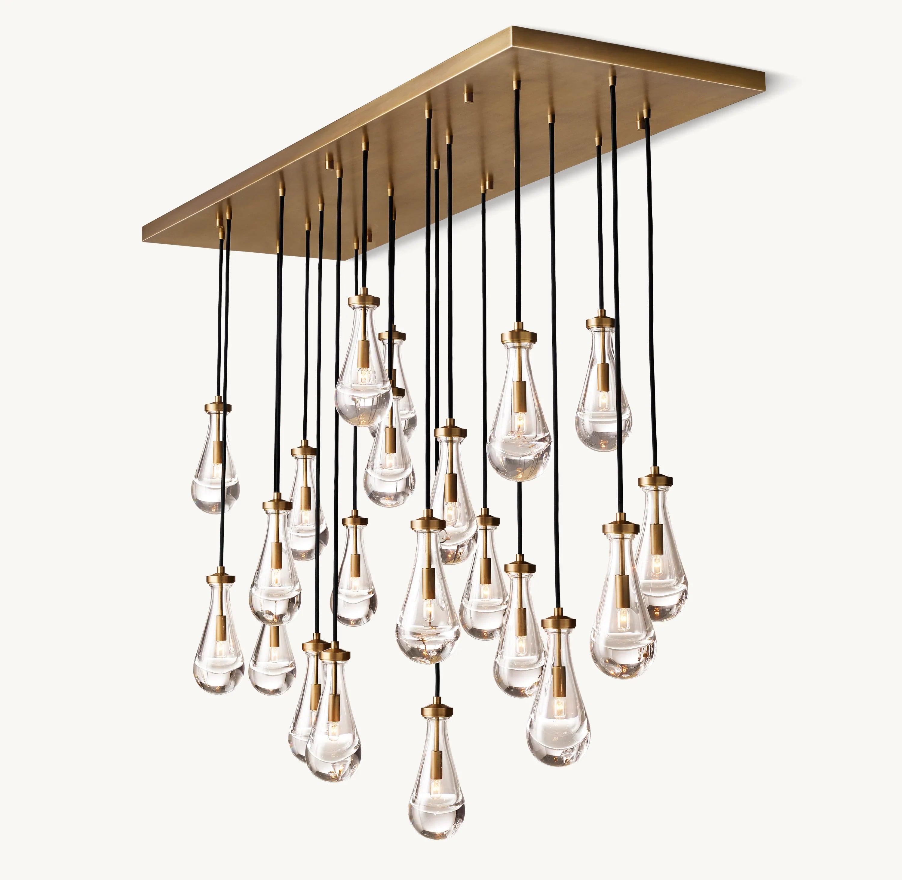 Raindrop Linear Chandelier – Ava