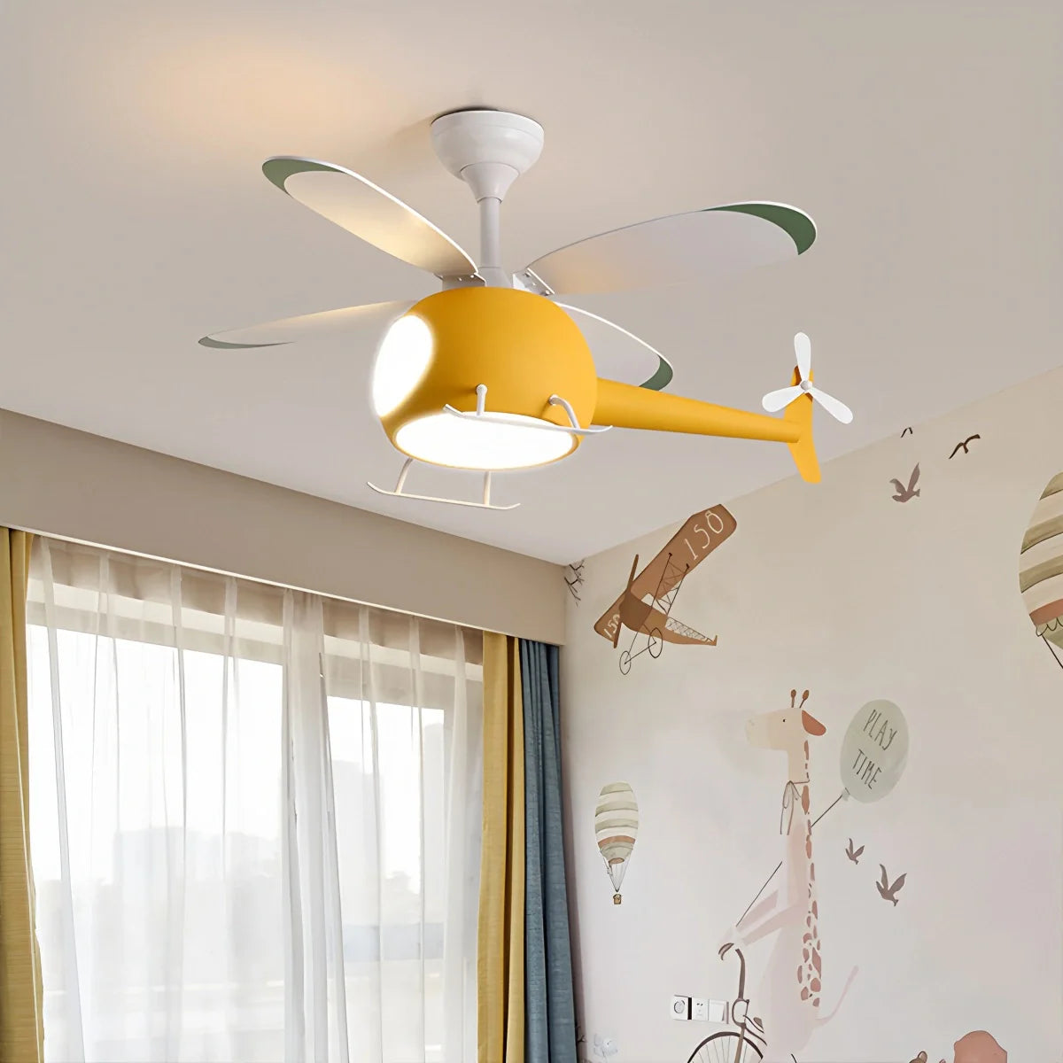 Deckenventilator-Flugzeuglampe für Kinderzimmer