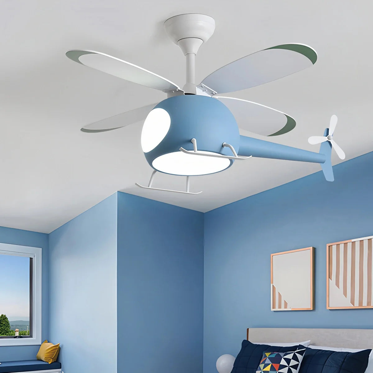 Deckenventilator-Flugzeuglampe für Kinderzimmer