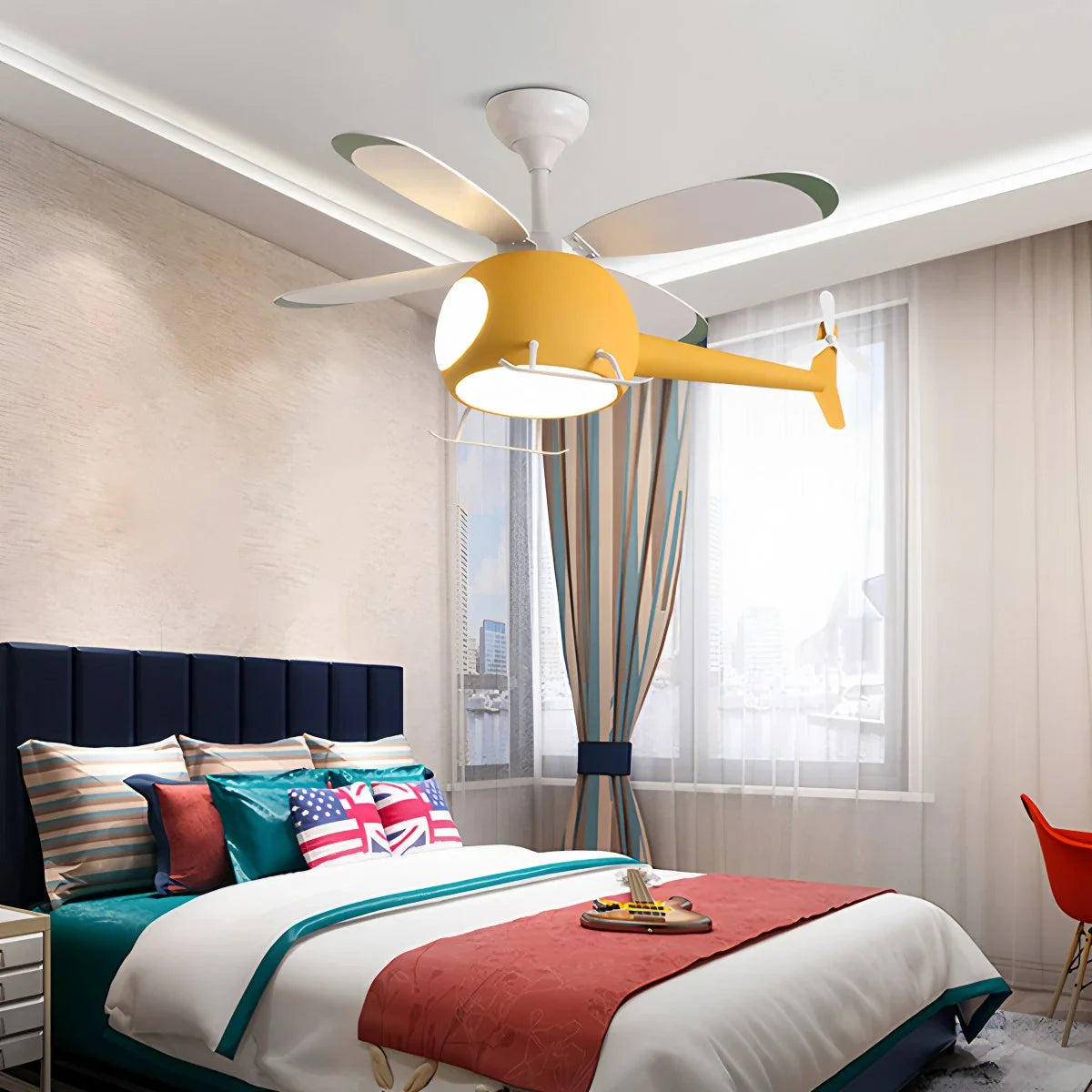 Deckenventilator-Flugzeuglampe für Kinderzimmer