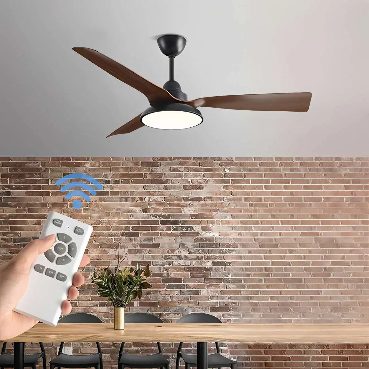 Amerikanischer Retro-Deckenventilator mit Beleuchtung