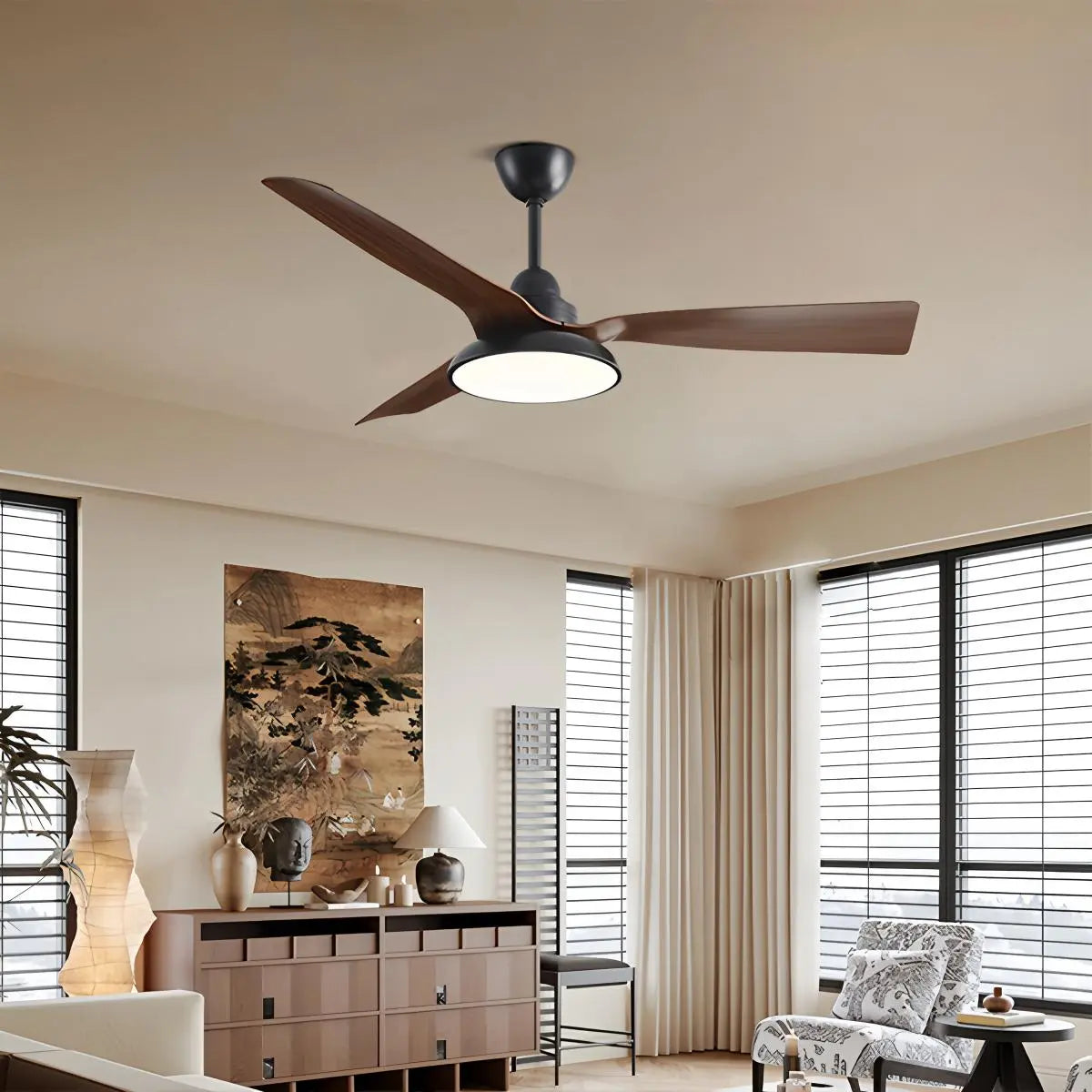 Amerikanischer Retro-Deckenventilator mit Beleuchtung