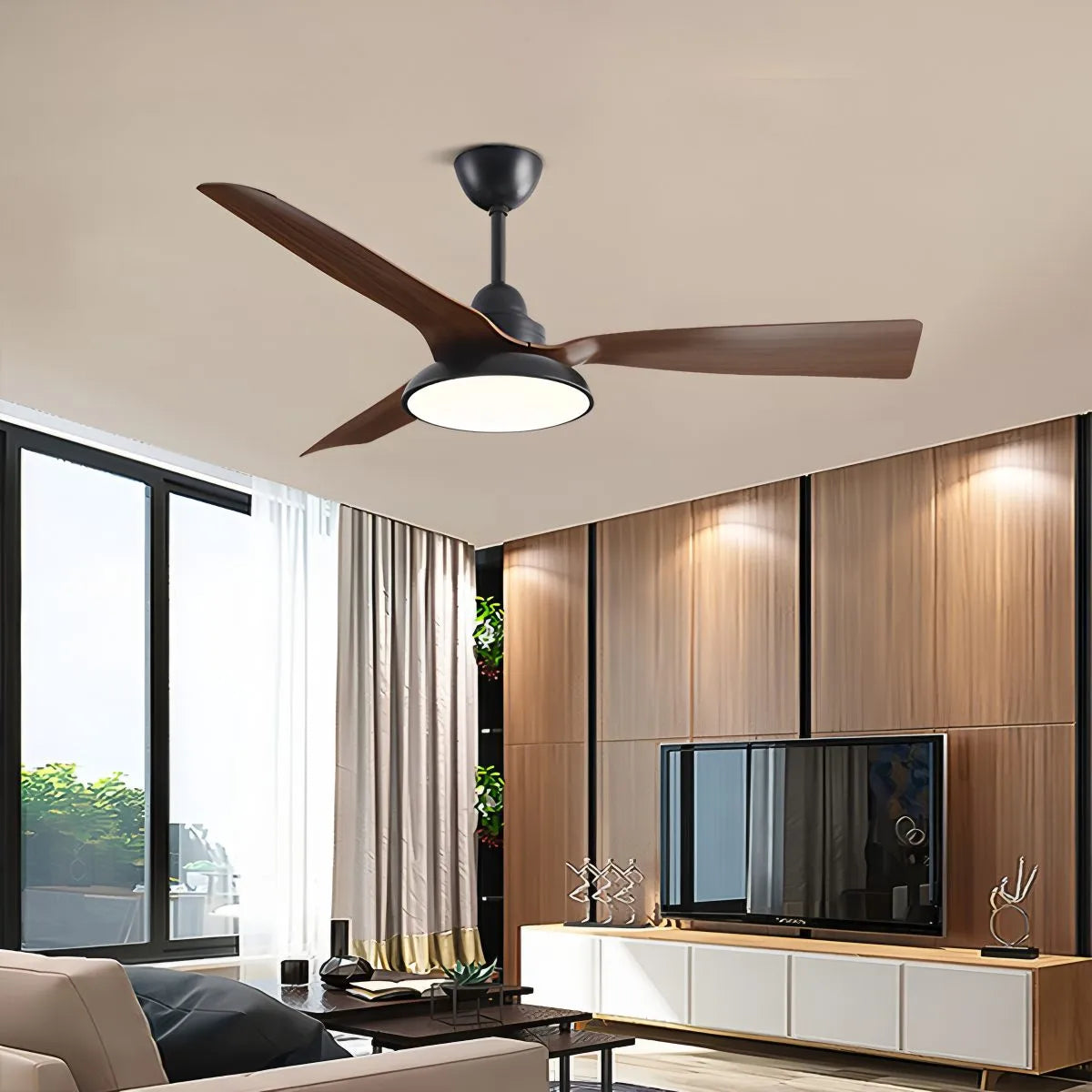 Amerikanischer Retro-Deckenventilator mit Beleuchtung