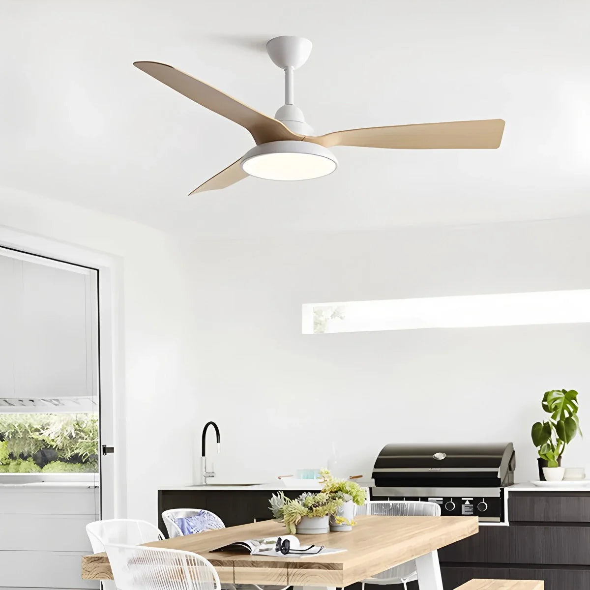 Amerikanischer Retro-Deckenventilator mit Beleuchtung