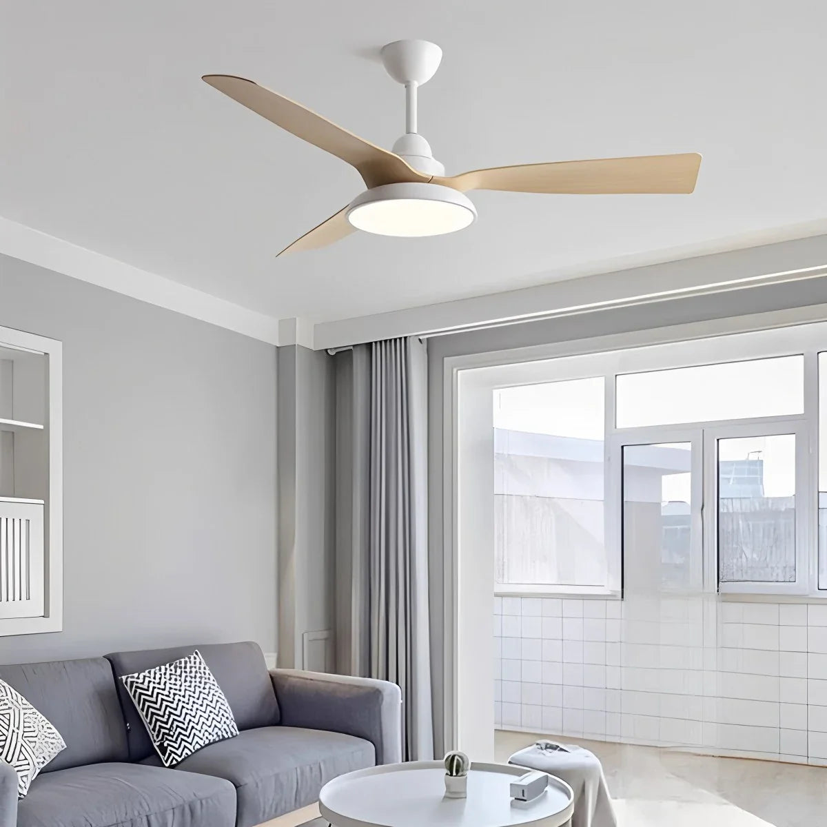 Amerikanischer Retro-Deckenventilator mit Beleuchtung