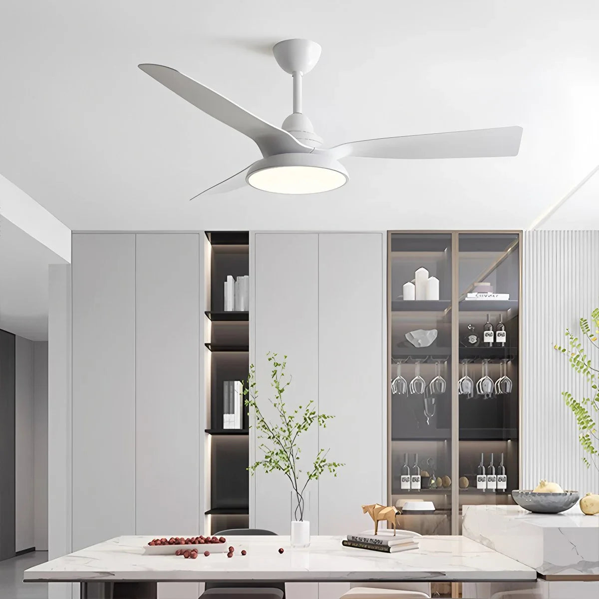 Amerikanischer Retro-Deckenventilator mit Beleuchtung