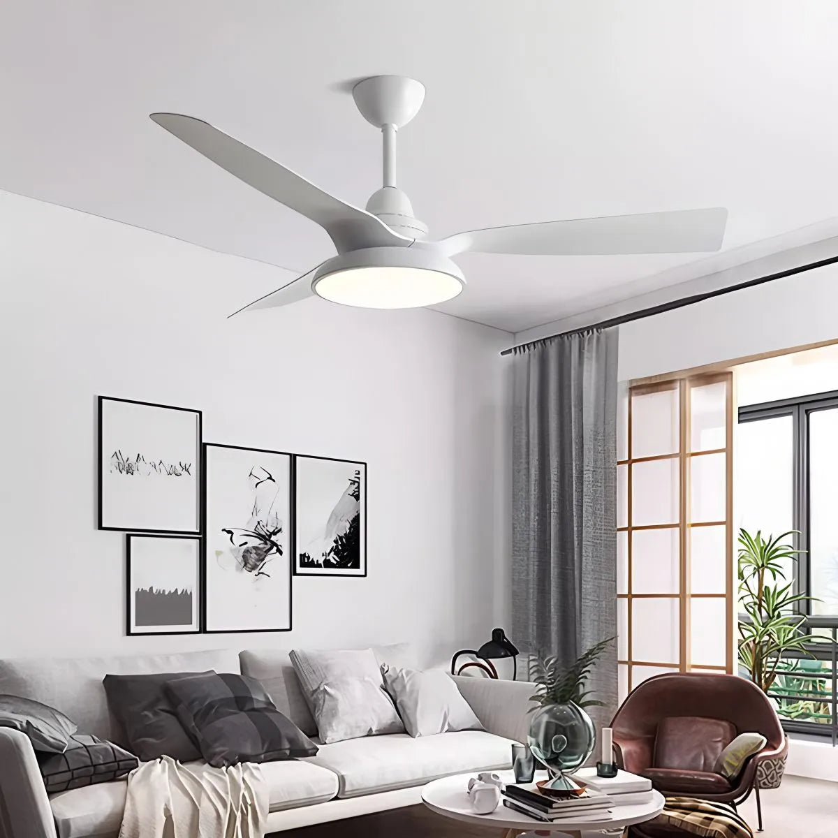 Amerikanischer Retro-Deckenventilator mit Beleuchtung