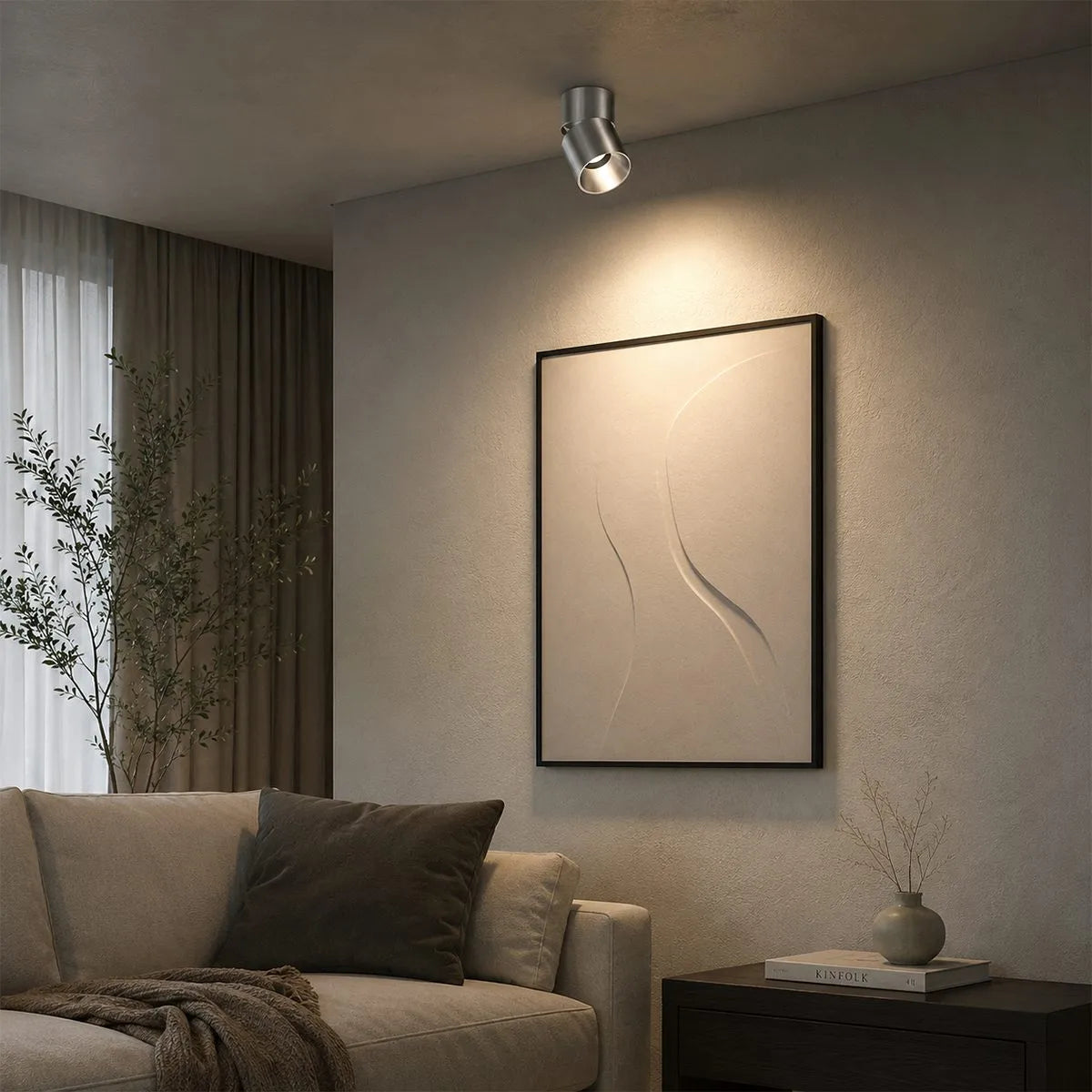 Bauhaus aufputzmontierbarer, klappbarer Strahler
