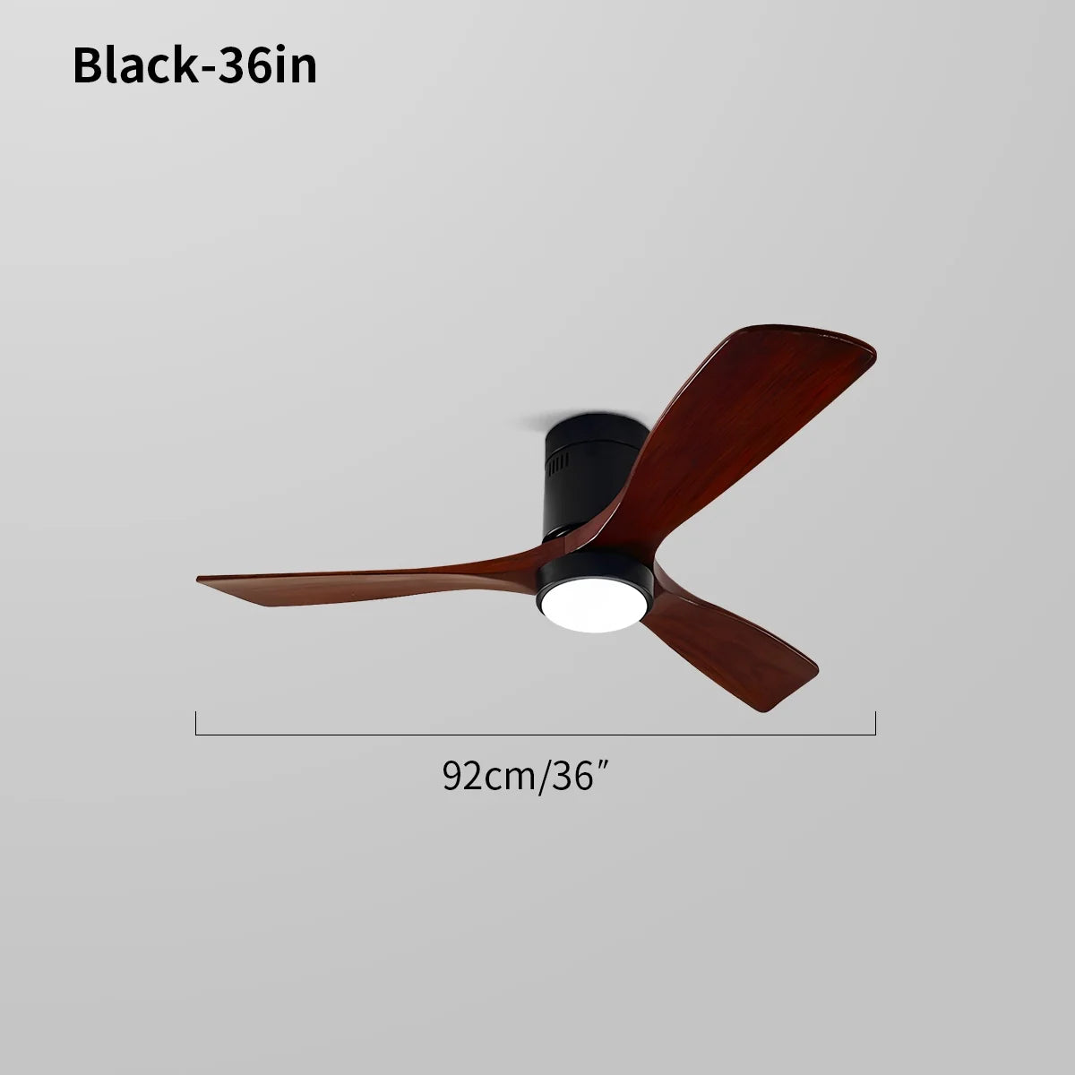 Deckenventilatorlampe im Mid-Century Modern Stil (Hugger)