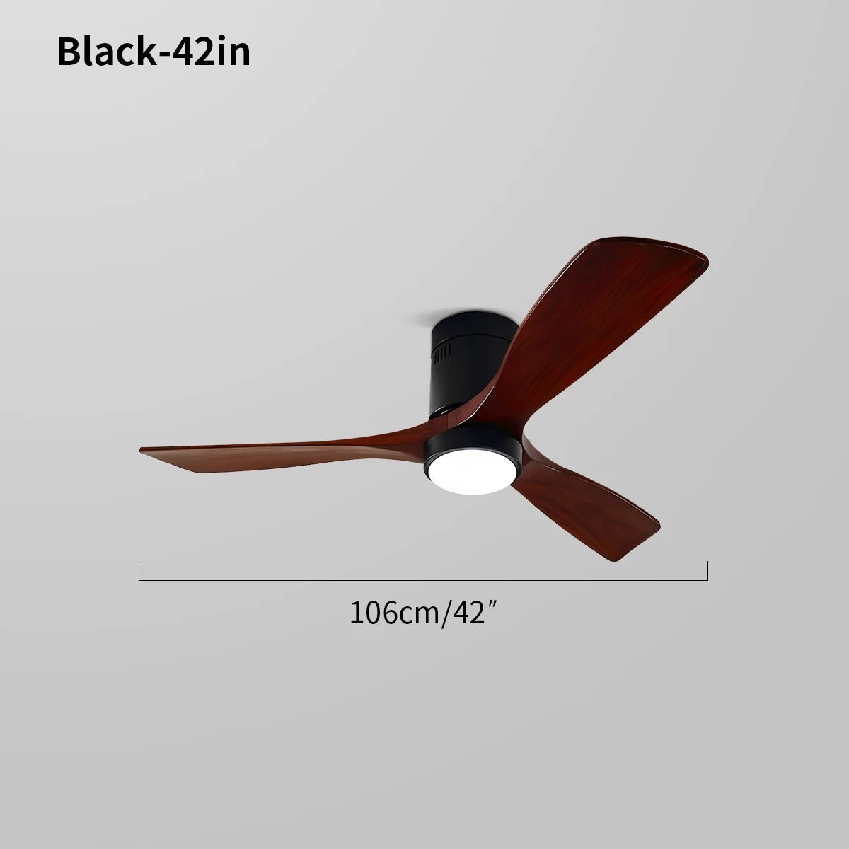 Deckenventilatorlampe im Mid-Century Modern Stil (Hugger)