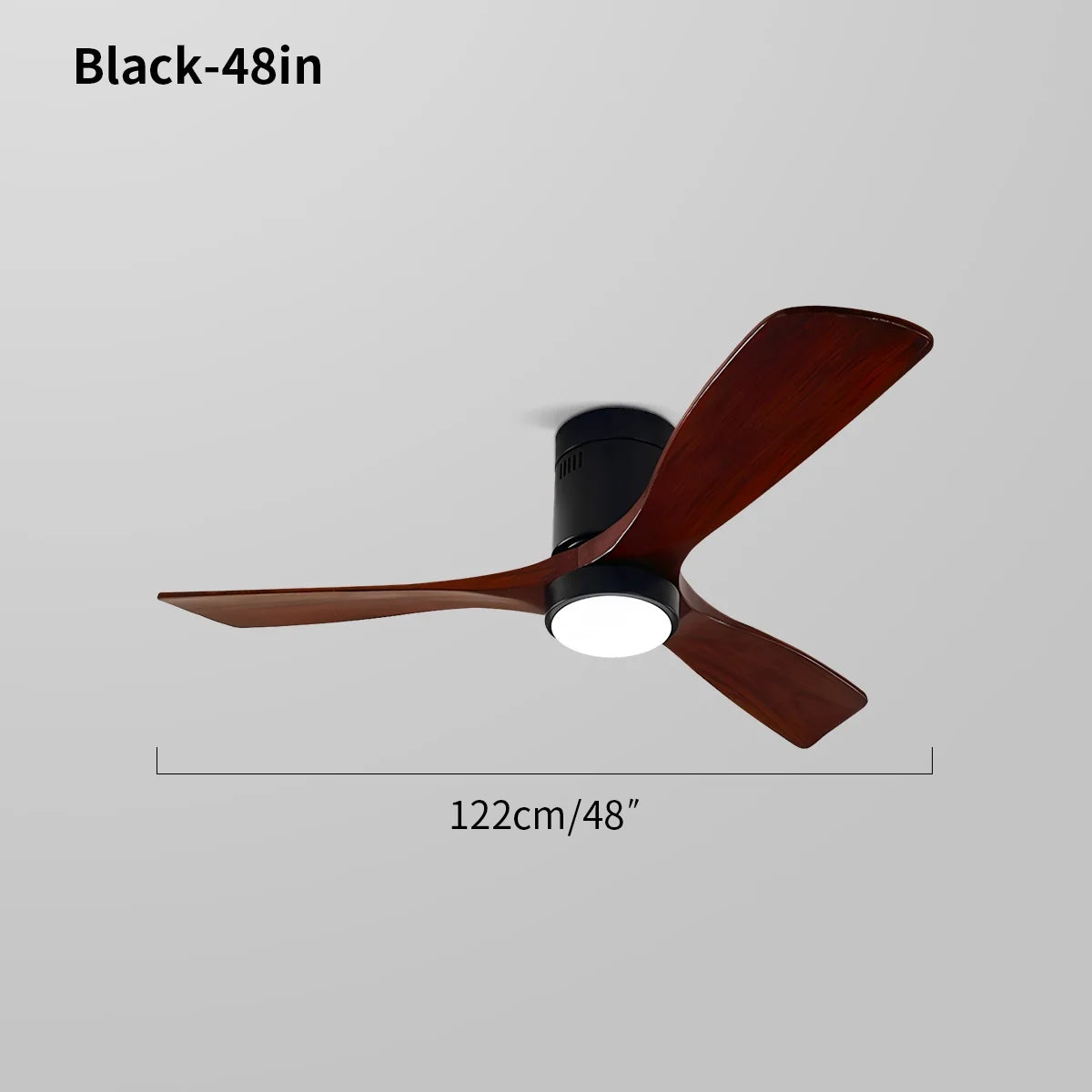 Deckenventilatorlampe im Mid-Century Modern Stil (Hugger)