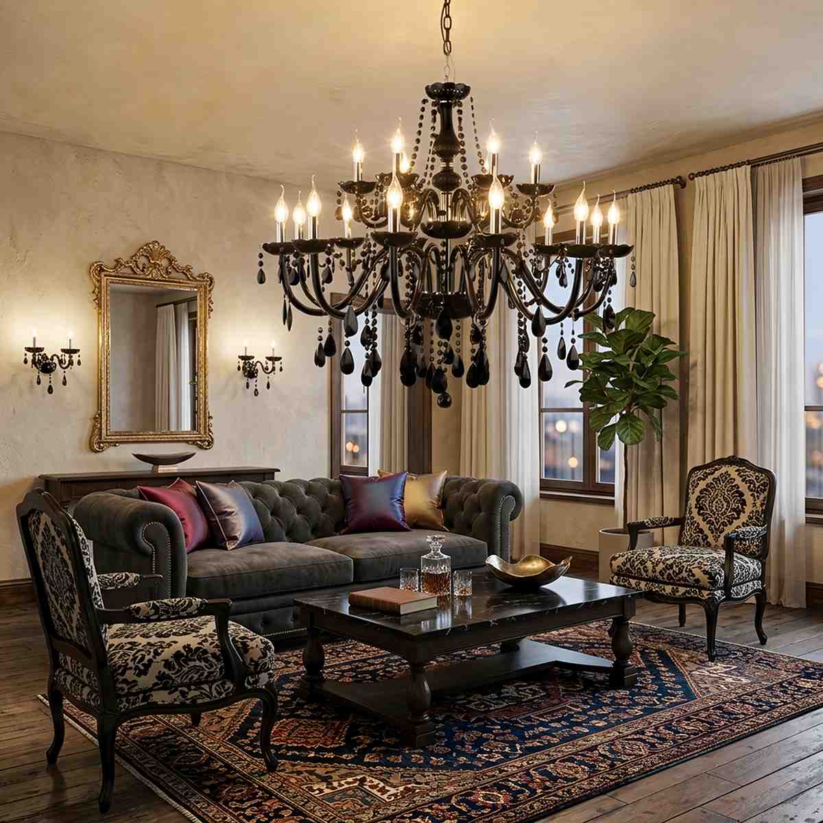 Brigitte Chandelier - Schwarz