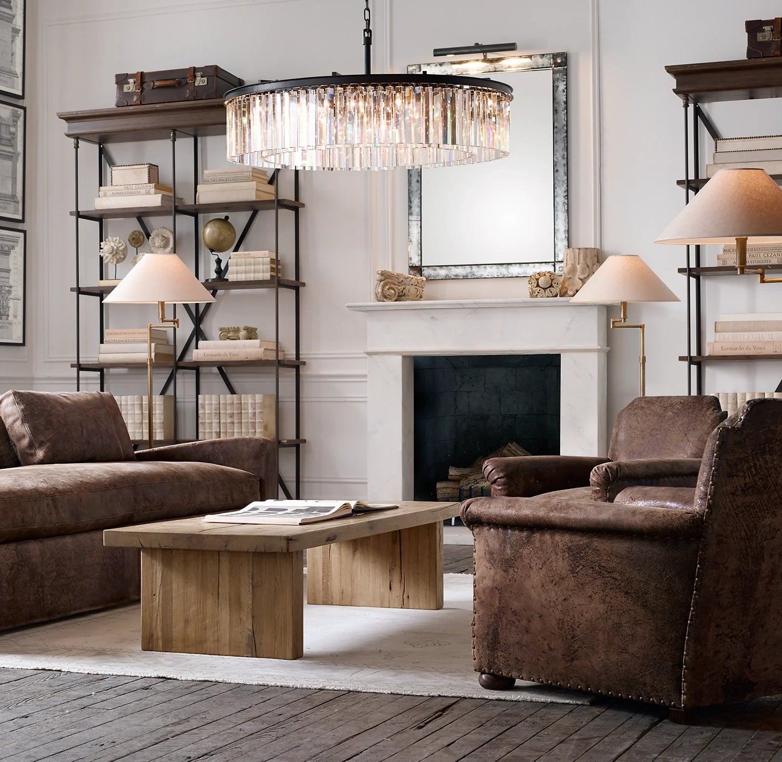 Crystal Prism Round Chandelier - Rhys