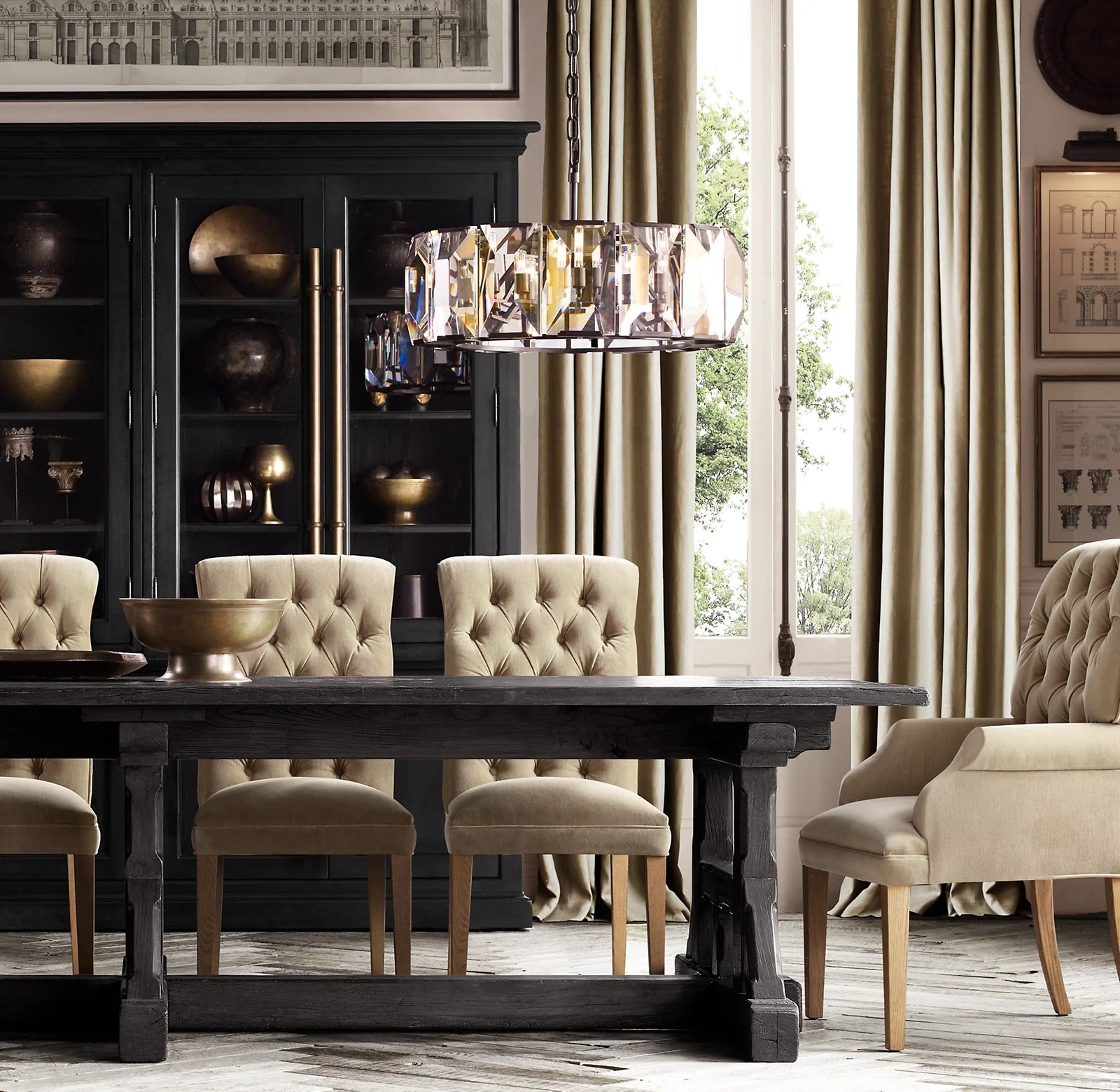 Crystal Round Chandelier – Harlow