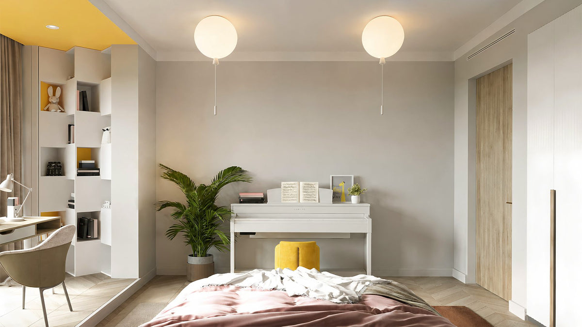 Globus Deckenleuchte für Schlafzimmer und kleine Innenräume