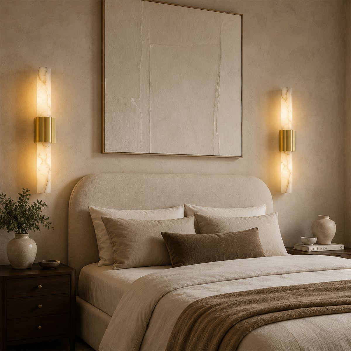Alabaster-Wandleuchte "Cutar"