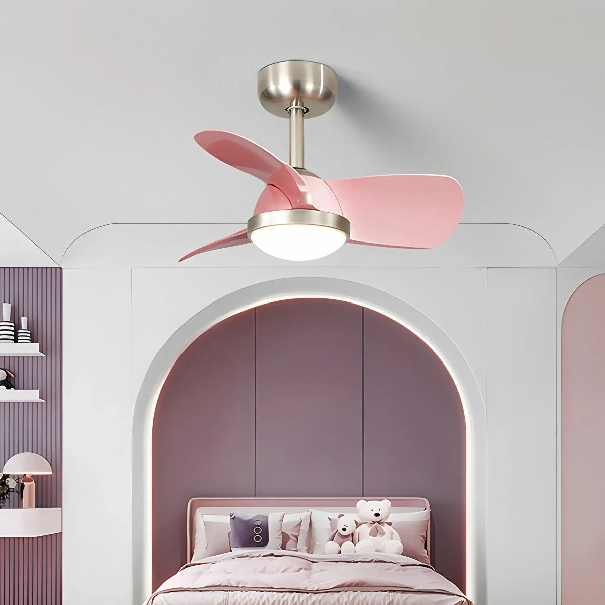 Einfache Deckenventilatorlampe für Kinderzimmer