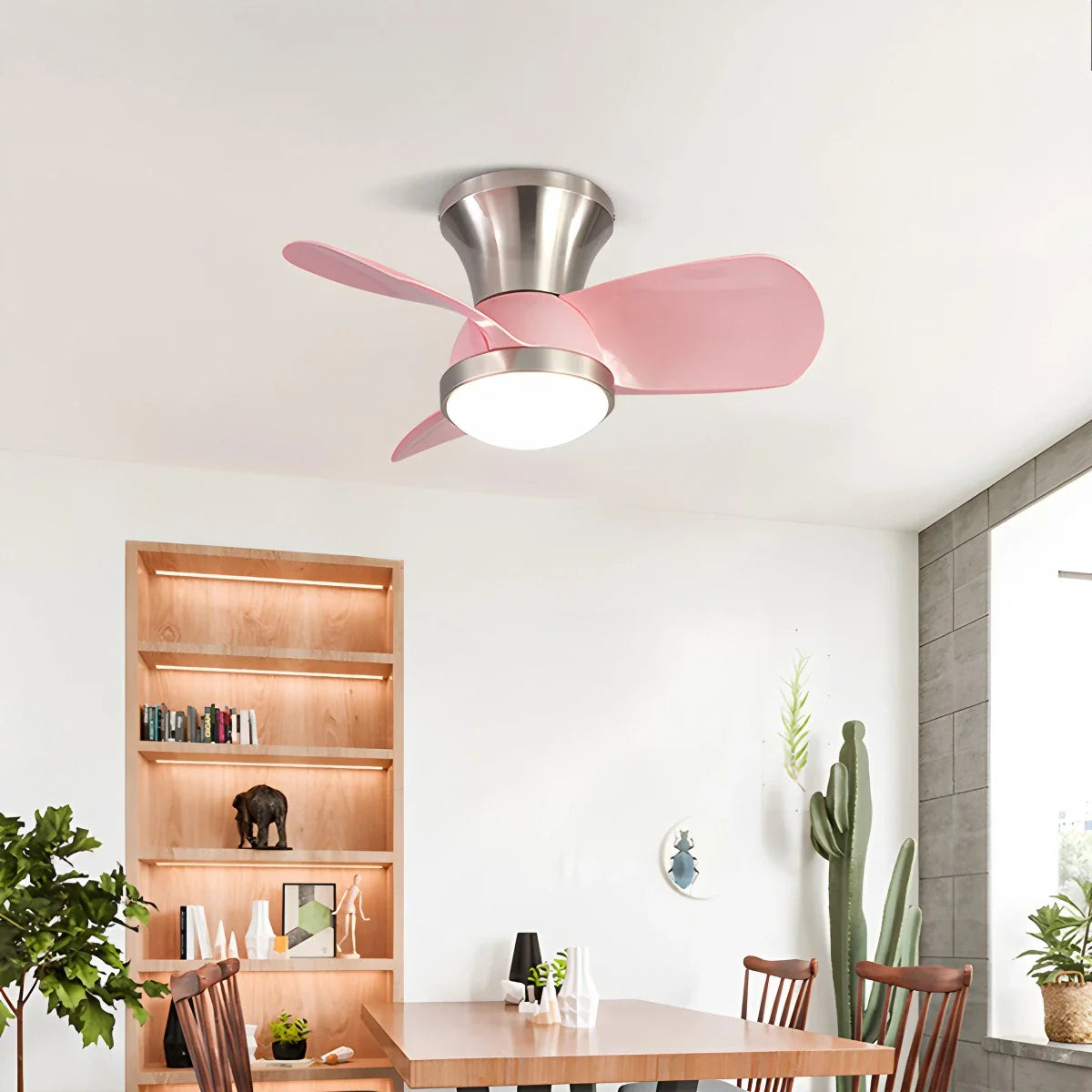 Einfache Deckenventilatorlampe für Kinderzimmer