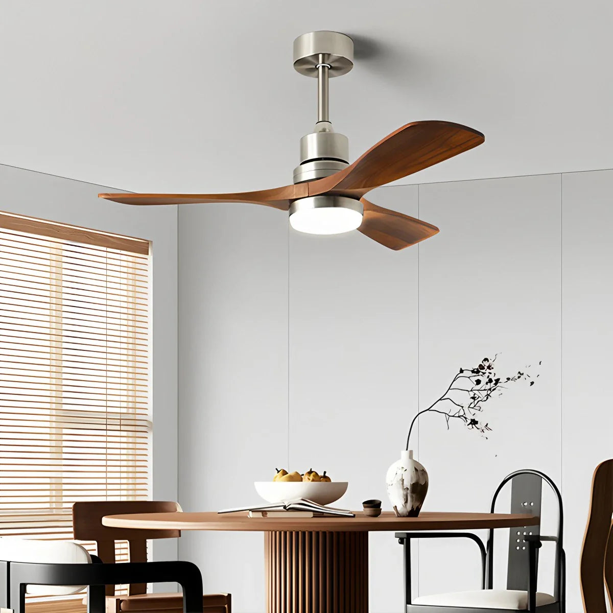 Amerikanischer Retro-Deckenventilator mit 3 Flügeln und Licht