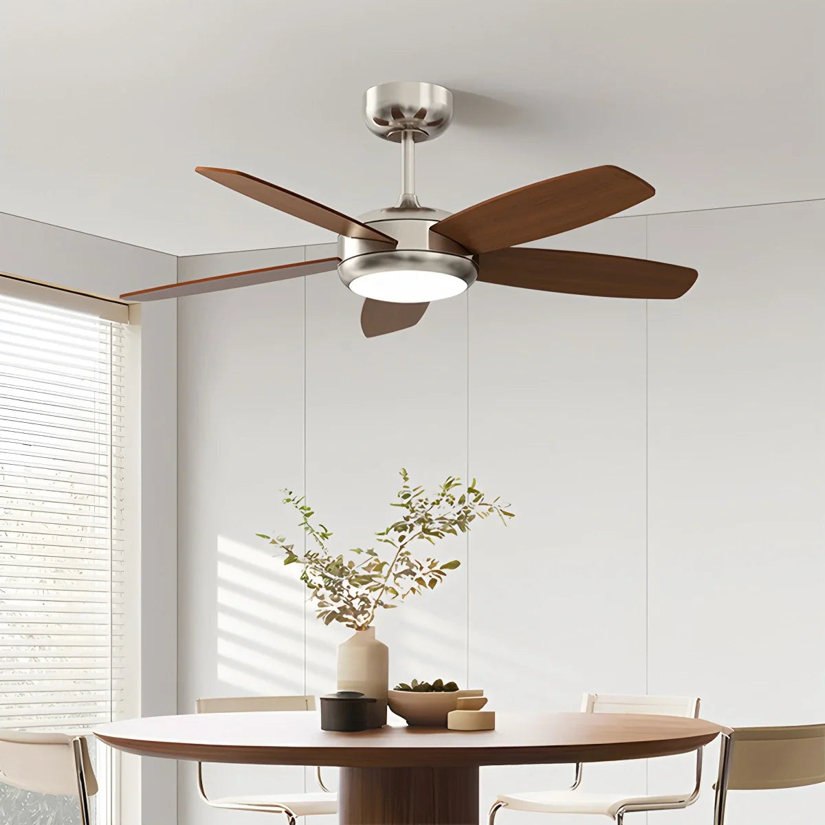 Deckenventilator-Leuchte im amerikanischen Retro-Stil mit 5 Flügeln