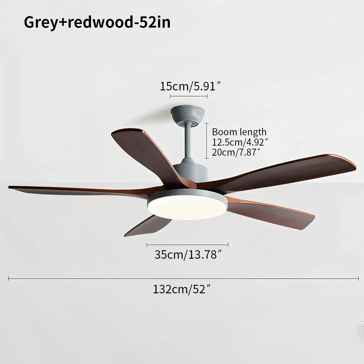 Wohnzimmer Deckenventilator Minimalistisch mit Beleuchtung