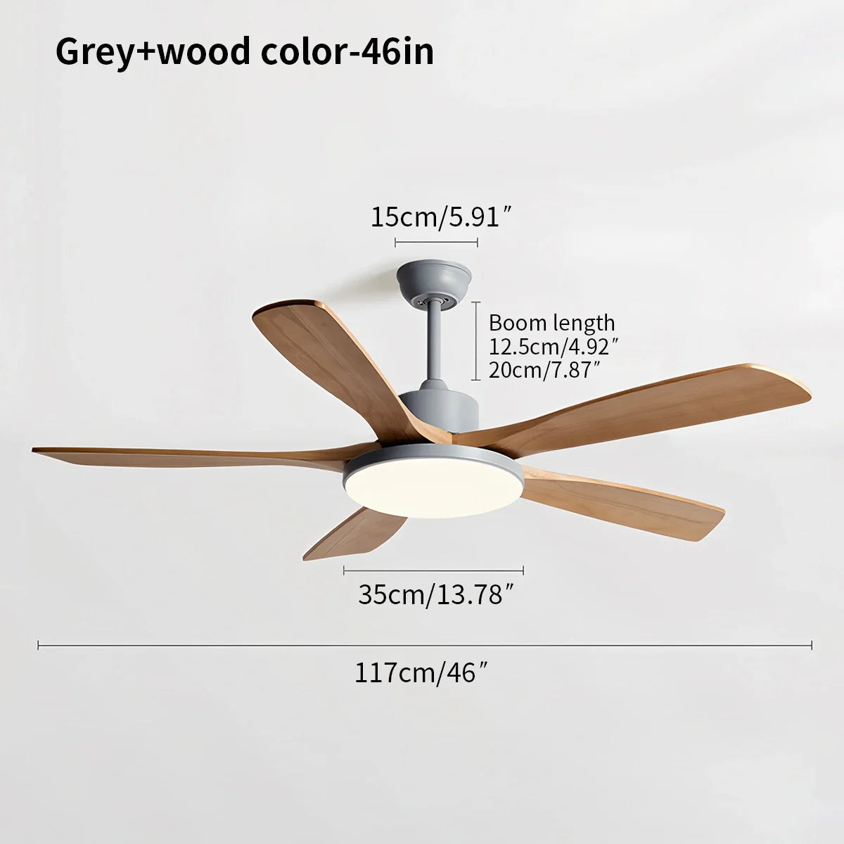 Wohnzimmer Deckenventilator Minimalistisch mit Beleuchtung