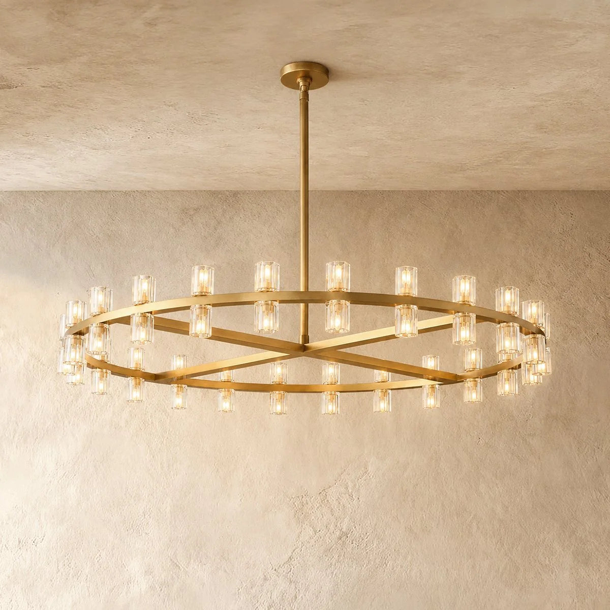 Hexagonal Crystal Round Chandelier – Arcachon