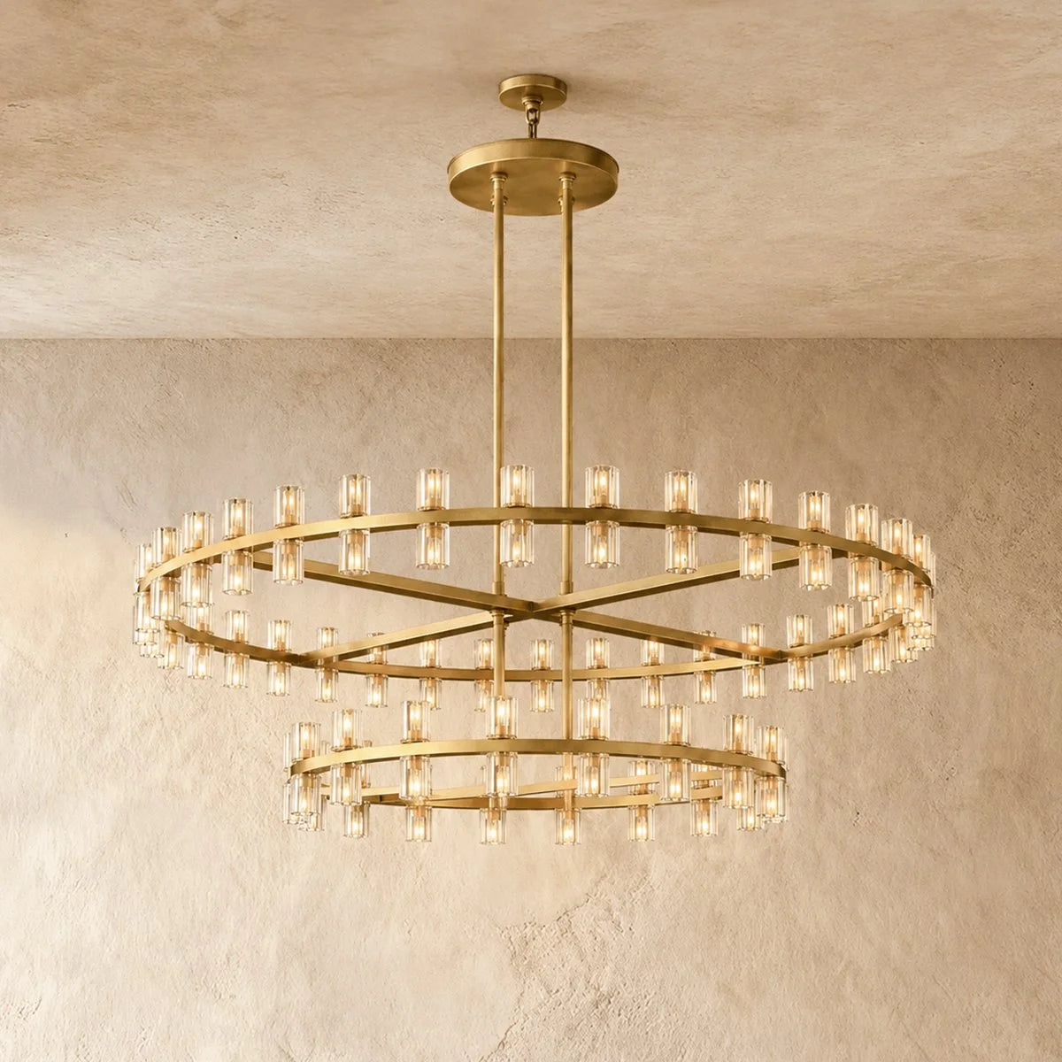 Hexagonal Crystal Tiered Chandelier – Arcachon