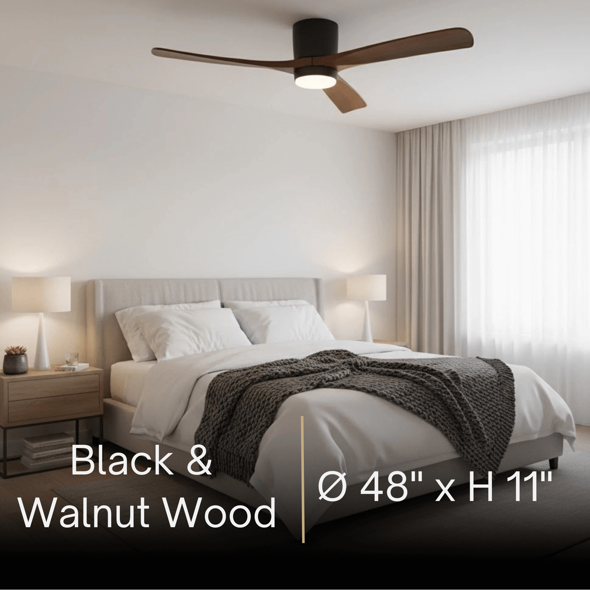 Lunara Nordic Ceiling Fan Light