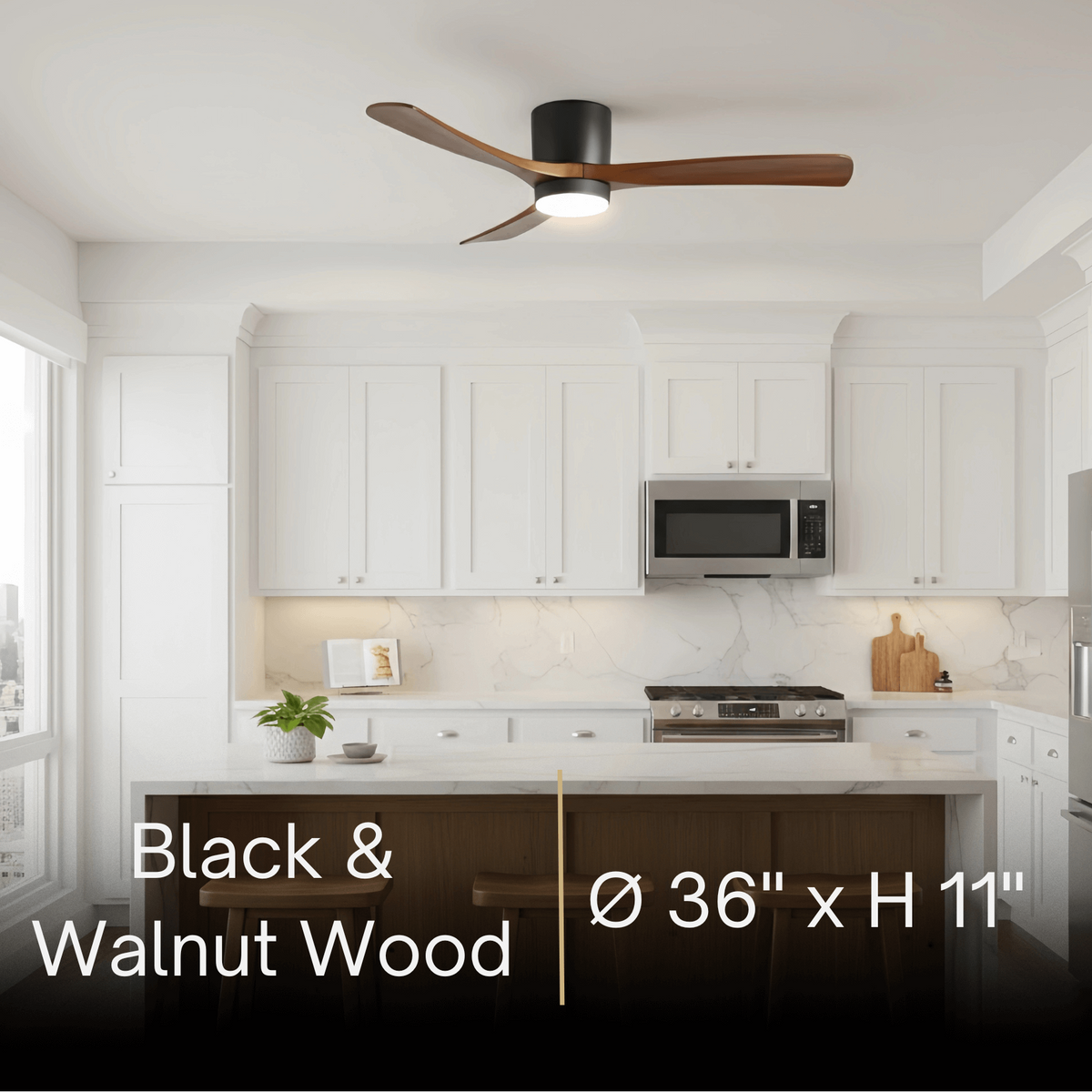 Lunara Nordic Ceiling Fan Light