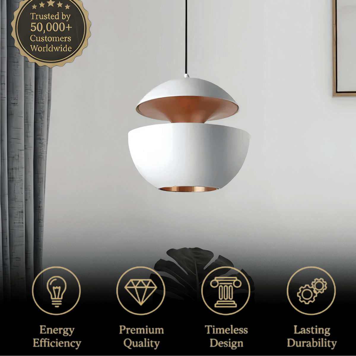 Irondale Modern Globular Pendant Light 