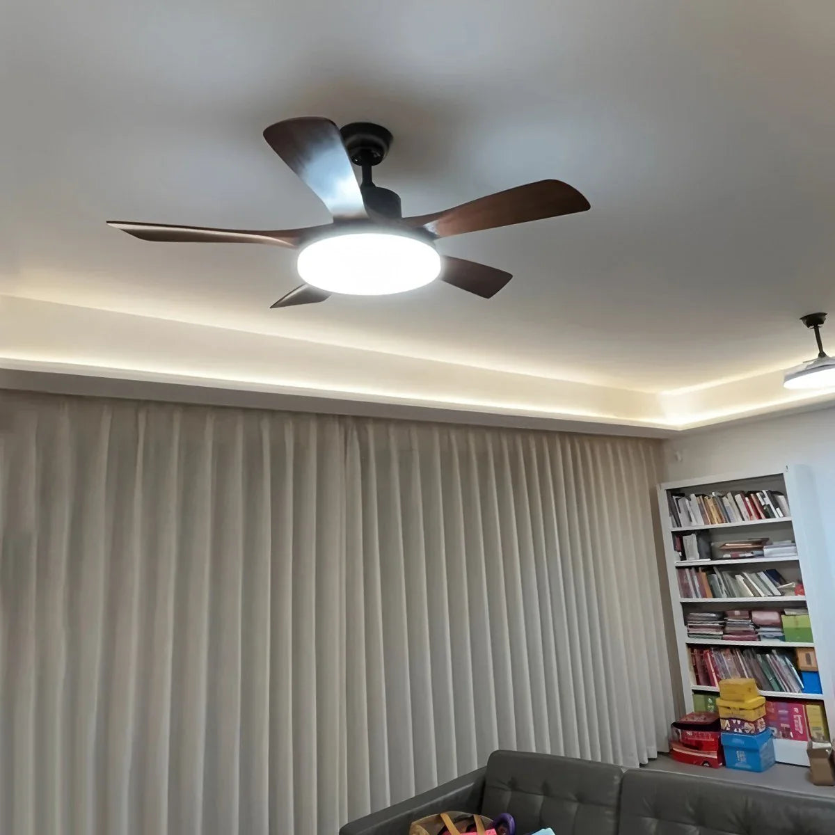 Wohnzimmer Deckenventilator Minimalistisch mit Beleuchtung
