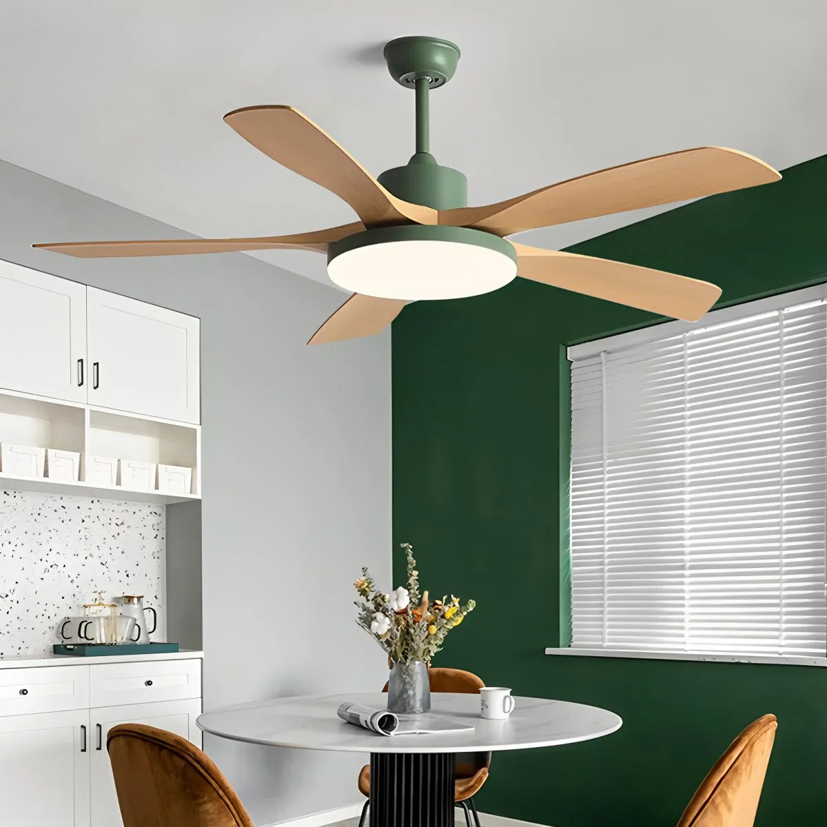 Wohnzimmer Deckenventilator mit 6 Flügeln und Beleuchtung